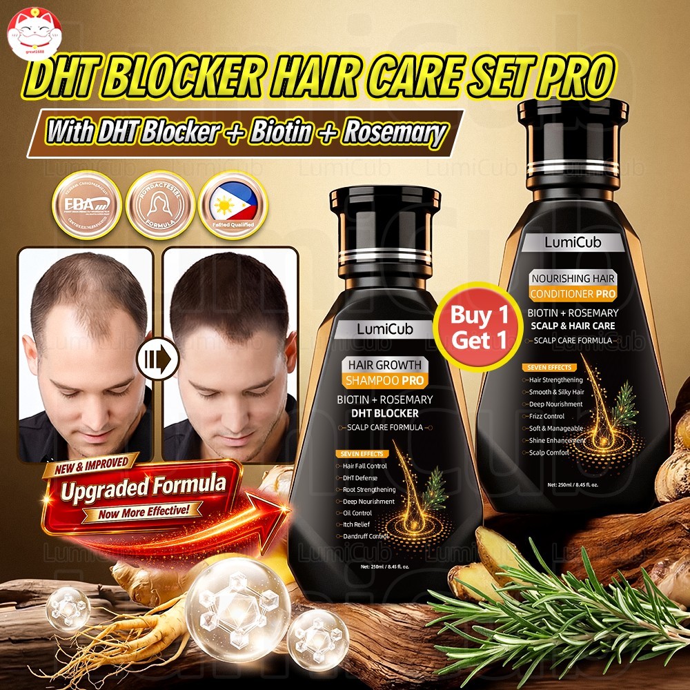 Rosemary Hair Growth Shampoo 250ml - DHT Blocker สําหรับ Anti-Hair Loss Root Strengthening