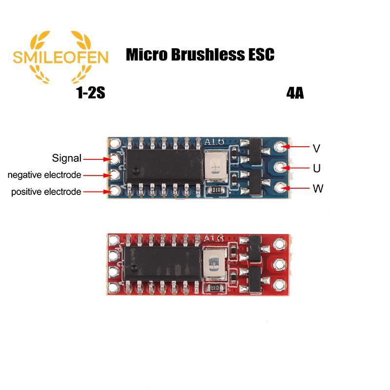 [Smileofen] 1S-2S DC 3.7V-8.4V 4A Micro Brushless Motor Driver Board Electric Regulator Drive สําหรั