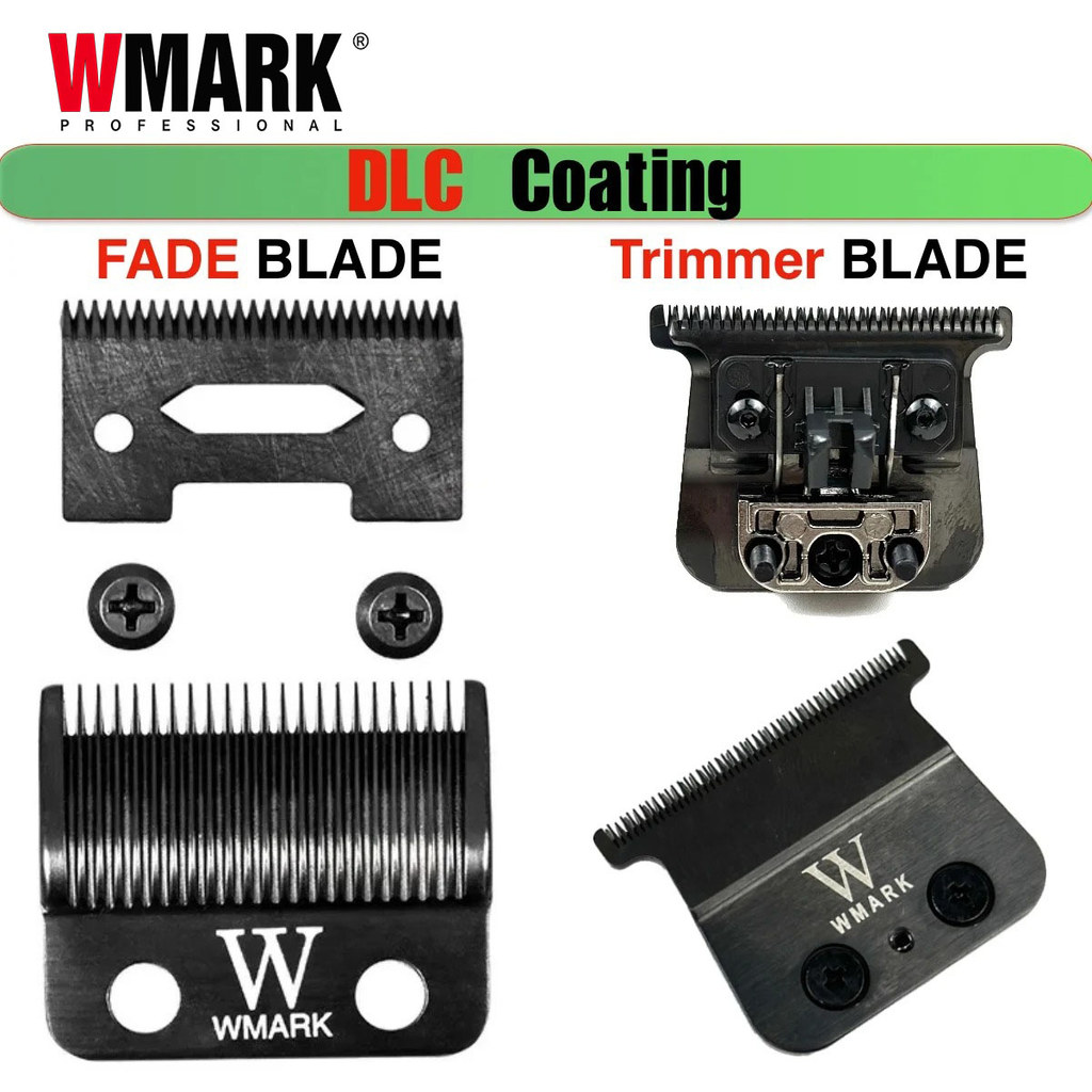 Professional DLC Fade Blade 440C เซรามิคเหล็กสําหรับ WMARK Madeshow WAHL Clippers