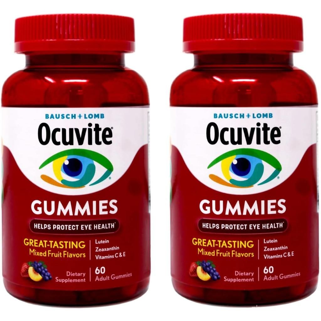 กัมมี่เพื่อสุขภาพตา Ocuvite รสผลไม้รวม 60 นับ (แพ็ค 2 ชิ้น)
