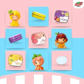 (Live Only) Ninest ลูกอมมิ้นต์ วิตามินซี ไร้น้ำตาล กรัม อร่อย สดชื่น ลูกอมดับมิ้นรสผล Cooling Mint 3 ชิ้น แถม 1 พวง