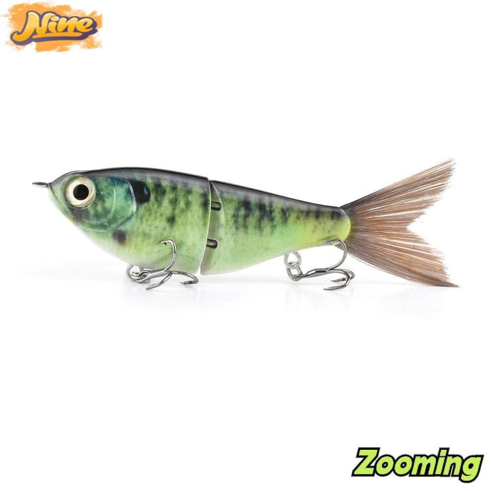 ZOOMING Bass Lure, Style Glide Action Trout Wobbler, การออกแบบที่สมจริง Wobbler ประเภท Joint Design 