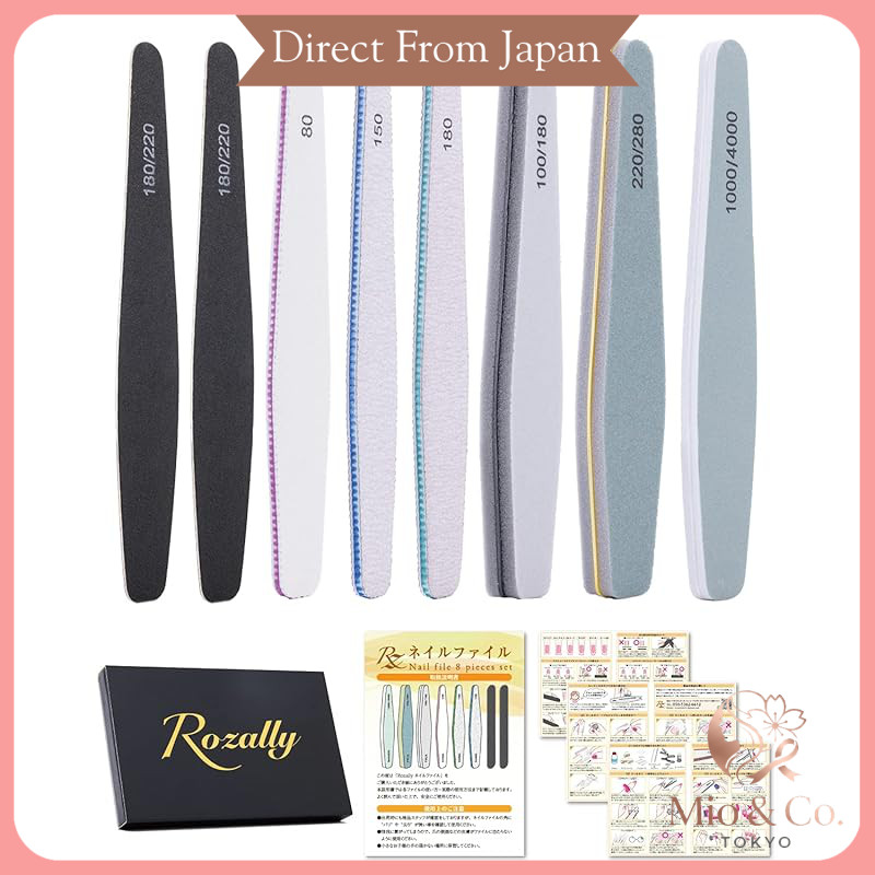 Rozally Nail File Emery Board Nail Buffer Nail Care File