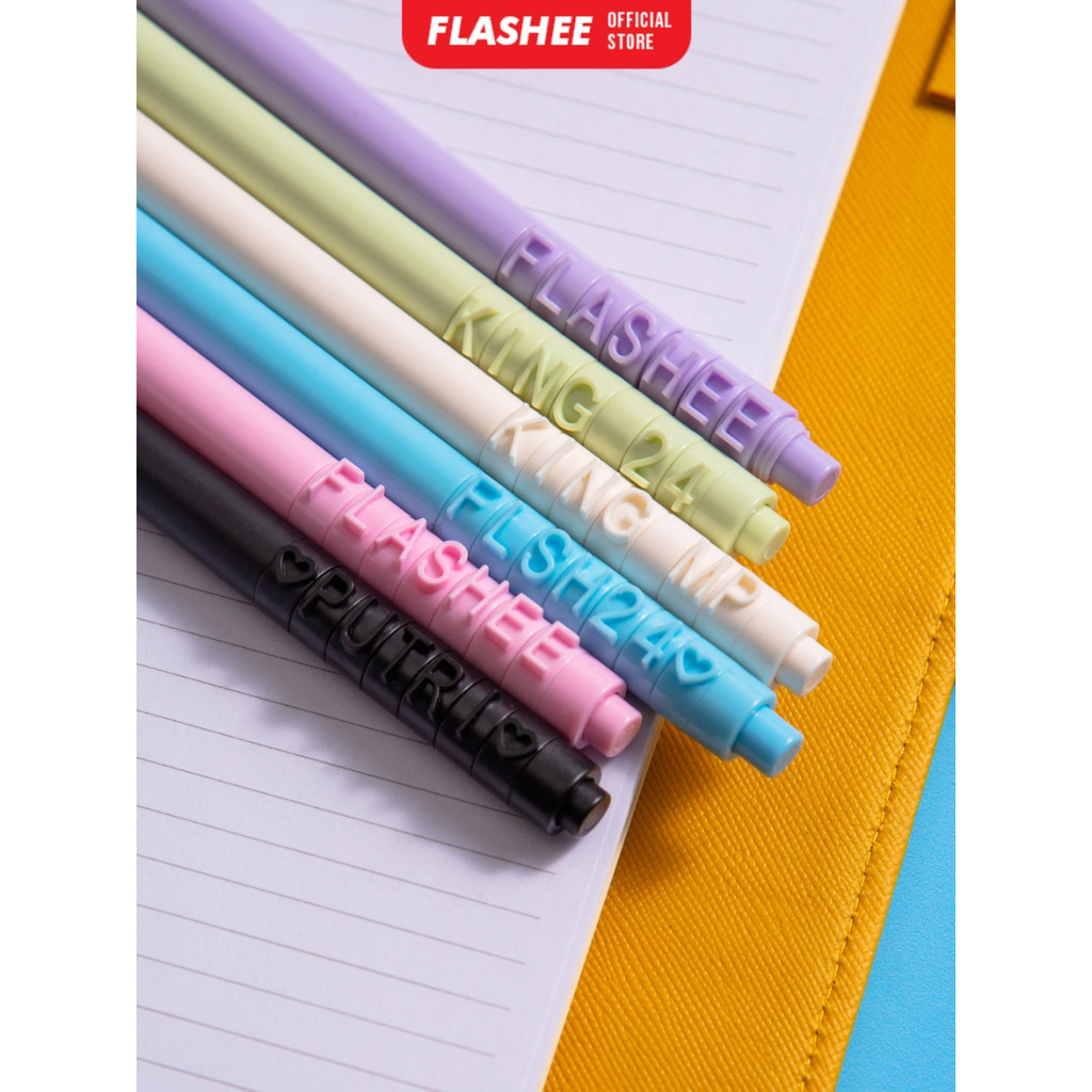 ปากกาตัวอักษรชื่อ Flashee Narita สามารถใช้ชื่อของคุณเองปากกา DIY น่ารักใหม่