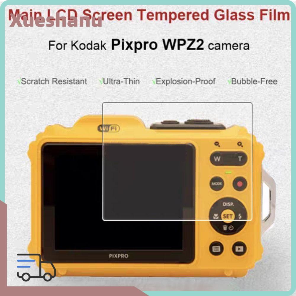 XUESEE ฟิล์มกระจกกล้อง, 9H อุปกรณ์เสริมสําหรับกล้อง Kodak WPZ2 กระจกนิรภัยหน้าจอ, โปร่งใสแบบพกพากล้อ