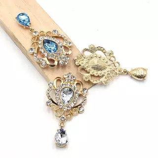 [H&S] 32*60 มม.สําหรับเย็บปักถักร้อย Rhinestone ปุ่มผม Manualidades อุปกรณ์เสริม Diy Flat ba เข็มกลัดเครื่องประดับอุปกรณ์เสริม {th}