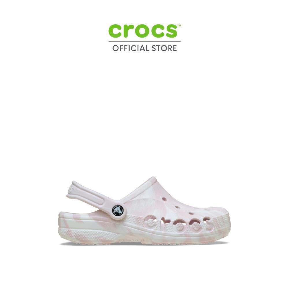CROCS รองเท้าลำลองผู้ใหญ่ BAYA MARBLED CLOG รุ่น 206935-6PS - BARELY PINK/MULTI