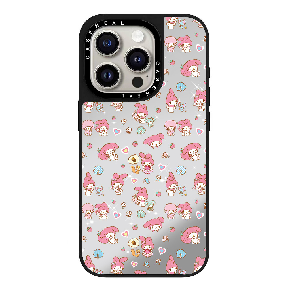 CASENEALดอกไม้Melodyคุณภาพสูงกระจกเคสโทรศัพท์เหมาะสําหรับi รูปที่ 5