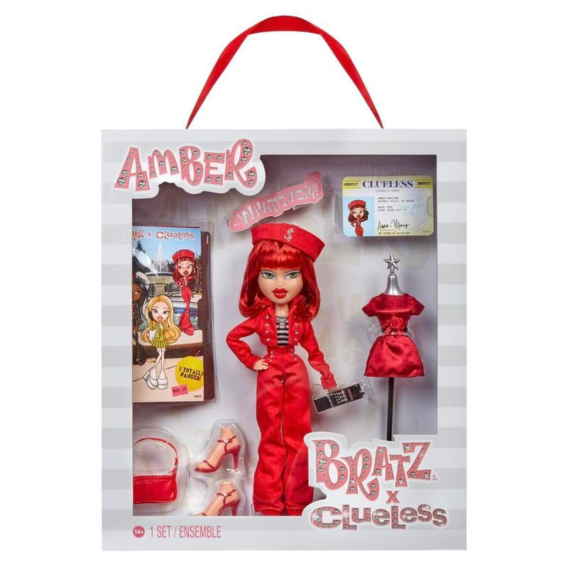 ใหม่ Bratz Bratz Clueless Collection ตุ๊กตาแฟชั่นภาพยนตร์พร้อมอุปกรณ์เสริมตุ๊กตาสีเหลืองอําพัน