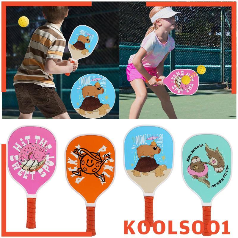 [Koolsoo1] เด็ก Pickleball Paddle แบบพกพาขนาดเล็ก Grip สําหรับเด็กภายใต้ 12 สําหรับเด็กผู้หญิงน่ารัก