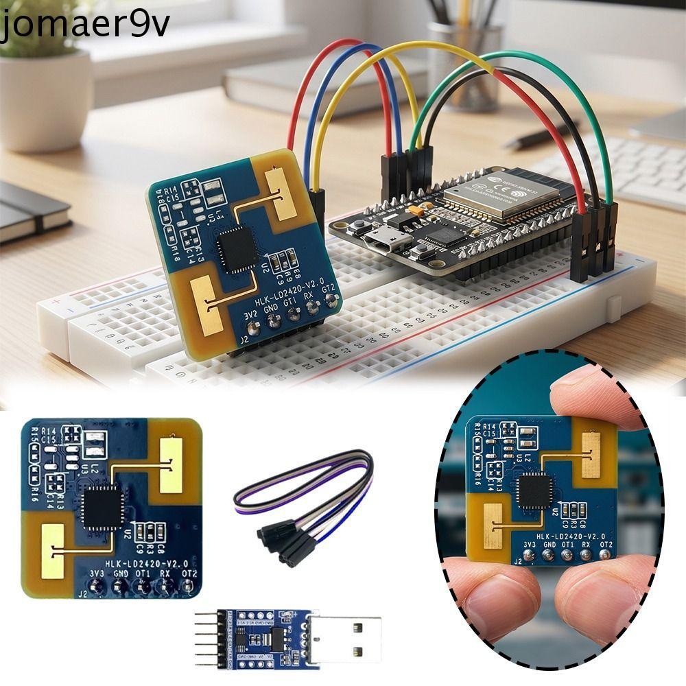 JOMAER LD2420 เซ็นเซอร์เรดาร์, 8m Range GPIO เอาต์พุต 24GHz มิลลิเมตร Wave Radar, Automation UART เอ