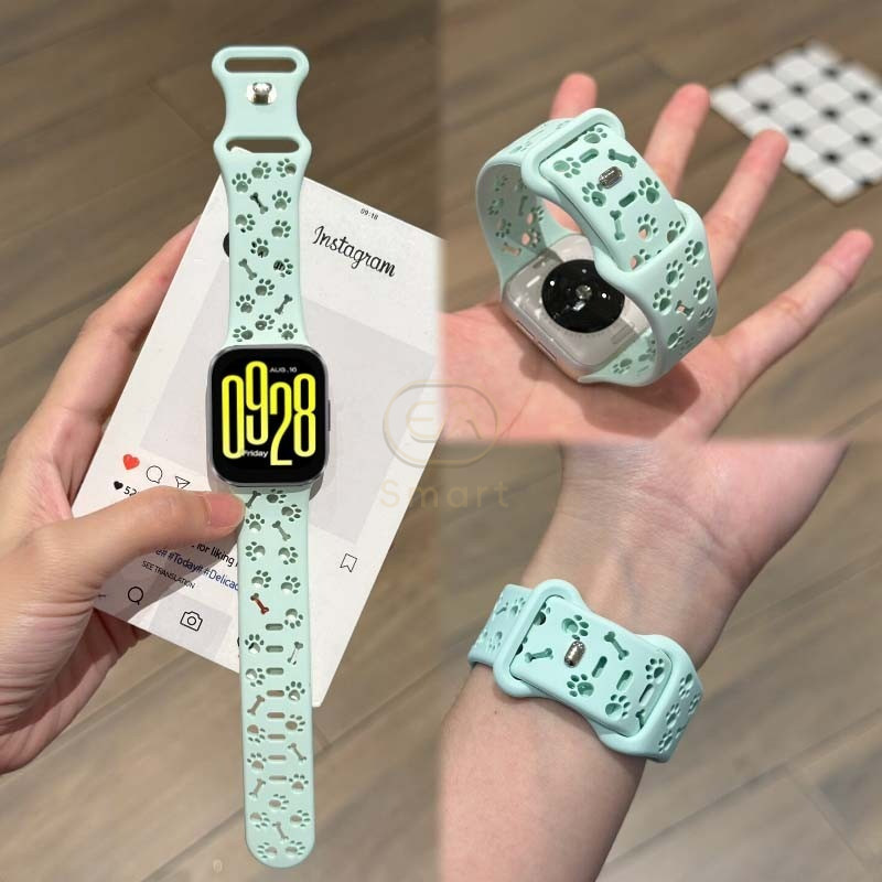 20mm /22mm ซิลิโคนสําหรับ Redmi Watch 5 Active / Redmi Watch 5 Lite / Redmi Watch 3 Active สําหรับ Redmi Watch 6 5 4 / Xiaomi Mi Band 9 8 Pro ซิลิโคน Quick Release Strap Band