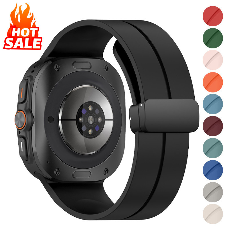 Magnetic Strap For Samsung Galaxy Watch Ultra 47mm Silicone Sport Bracelet Correa galaxy Watch Ultra(2025) 47mm band
