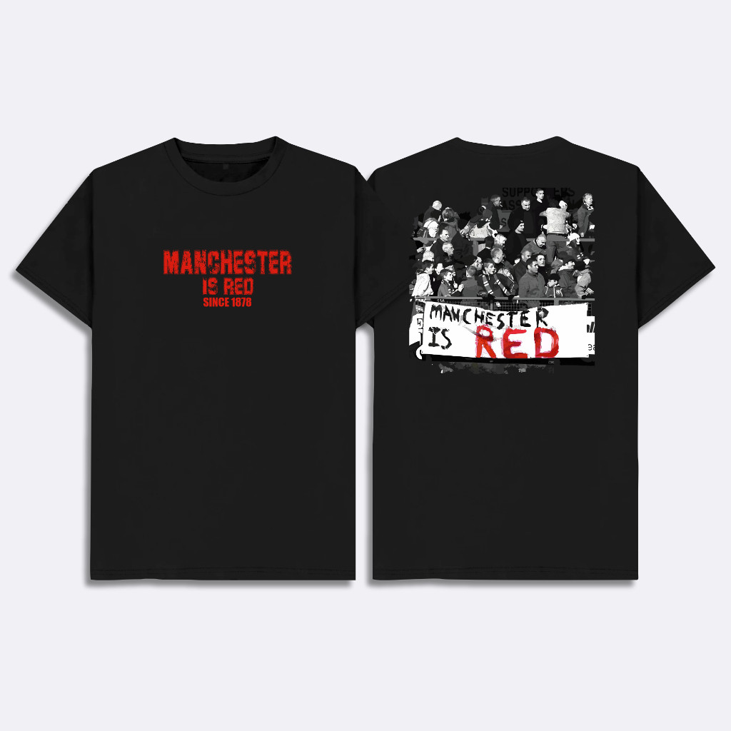 เสื้อยืดฟุตบอลชาย Manchester Is Red เสื้อยืดเยาวชน MU Man United