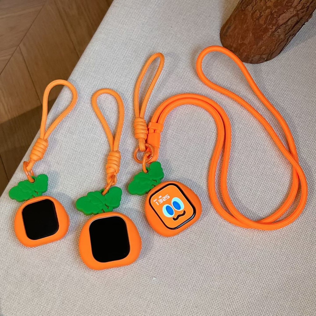 น่ารักแครอทซิลิโคนป้องกันกรณีเหมาะสําหรับ iwatch S11 10 9 8 7 ULTRA 6 5 4 SE 3 2 1 ขนาด 38 มม.40mm41mm42mm44mm46mm49 มม.