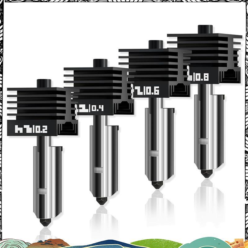Super 4 Pack สําหรับไม้ไผ่ Lab P2S Hotend สําหรับ H2S/H2D/P2S 3D เครื่องพิมพ์, Quick Swap Hardened เ