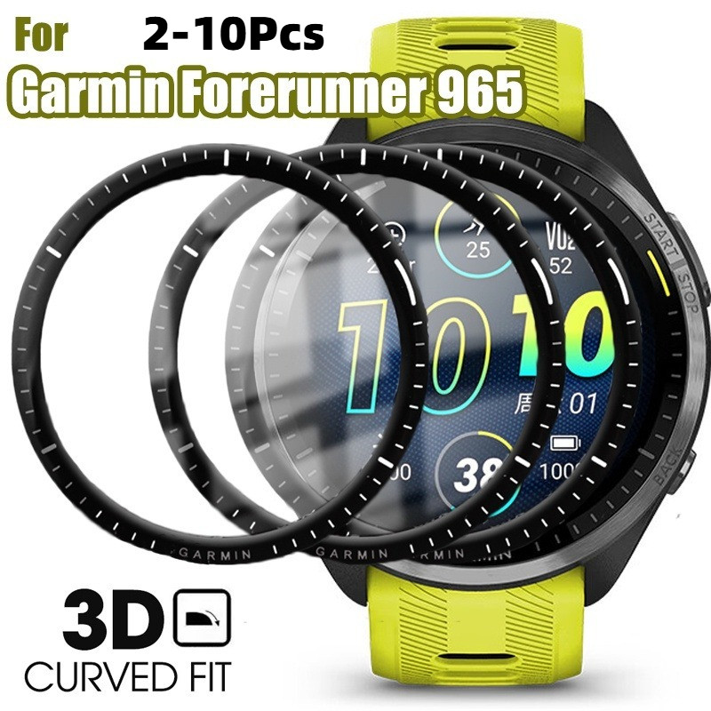10 ชิ้นสีดําขอบกระจกนิรภัยสําหรับผู้เบิกทาง Garmin 570 970 965 955 945 45S หน้าจอโค้ง Protector สําหรับผู้เบิกทาง Garmin 265S 265 255M 255 245M 165 158 HD กระจกป้องกัน