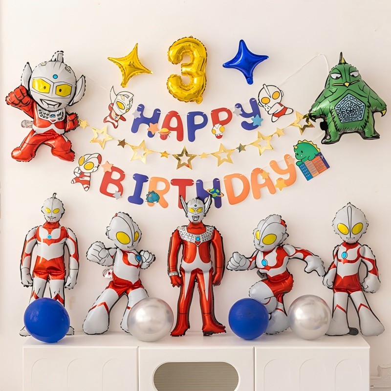 Ultramanลูกโป่งฟอยล์ ลูกโป่งฟอยล์อุลตร้าแมน ลูกโป่งวันเกิด ลูกโป่งอุลตร้าแมน ลูกโป่งอุลตร้าแมนฟอยล์ ซุปเปอร์ฮีโร่