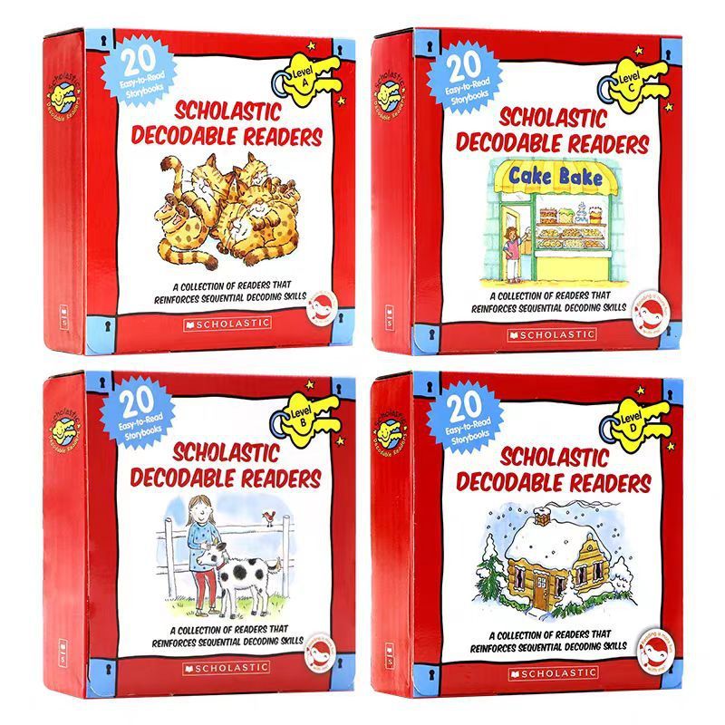 A-dbox ชุดการเรียนรู้ Spelling readers80 เล่มเพลง 4 กล่อง Grading Grading ธรรมชาติอ่านวิธี OCL8