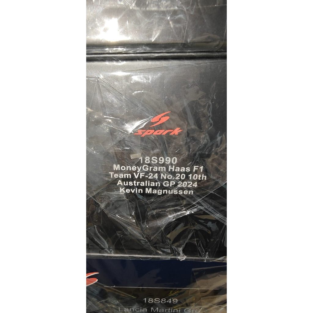 Spark 1 18 18S990 MoneyGram Haas F1 ทีม VF-24 No.20 10th Australian GP 2024 Kevin Magnussen 全ใหม่