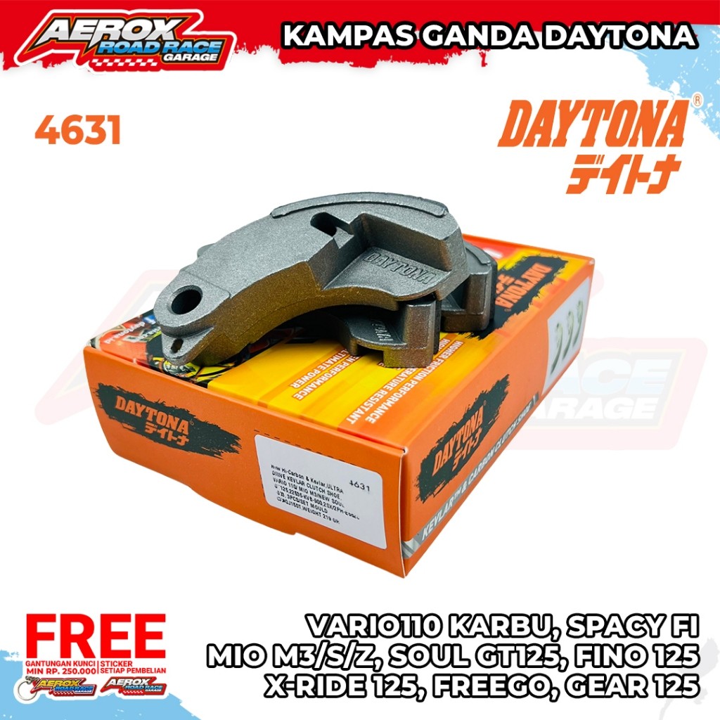 Daytona 631 Vario110 คาร์บูเรเตอร์ Spacy Fi Mio M3/S/Z Soul GT125 Fino 125 X-Ride 125 Freego Gear 12