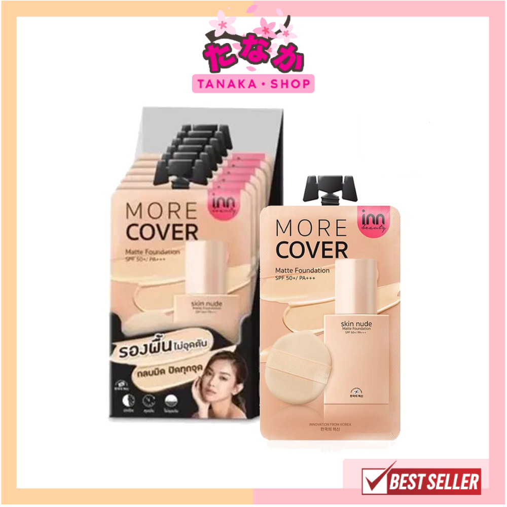🔥กล่องx6ซอง🔥Inn Beauty Skin Nude Matte Foundation อินน์ บิวตี้ สกิน นู้ด แมตต์ ฟาวเดชั่น 8 กรัม