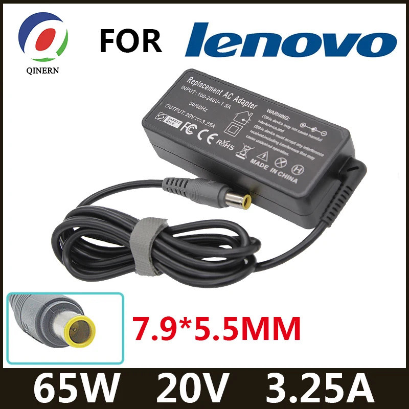20V 3.25A 65W 7.9*5.5 มม.8 pin AC อะแดปเตอร์แล็ปท็อปสําหรับ Lenovo IBM C100 C200 N200 X200 X300 R400