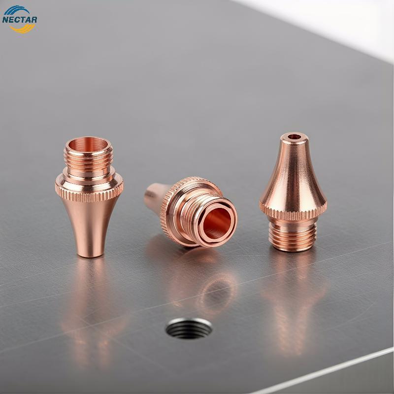 TAR BOCI อุตสาหกรรมเลเซอร์ตัดหัวฉีด D11 H19 M8 1.0-5.0 มม.ทนทานคู่ชั้นเดียวสําหรับทองเหลืองทองแดง N