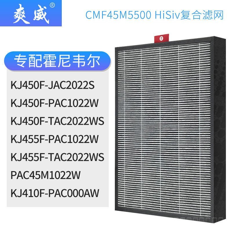 Honeywell เครื่องฟอกอากาศ PAC45M ตาข่ายกรอง KJ450F 455F 410F ส่วนประกอบตัวกรอง