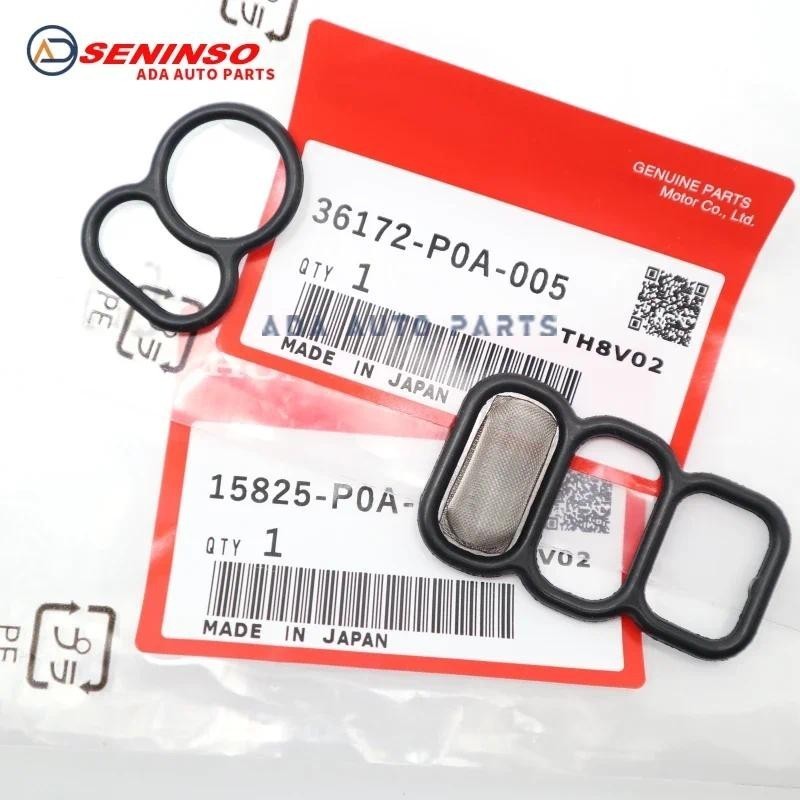 2PCS 36172-P0A-005 & 15825-P0A-015 36172P0A005 15825P0A015 VTEC Spool Valve Solenoid ปะเก็นสําหรับHo