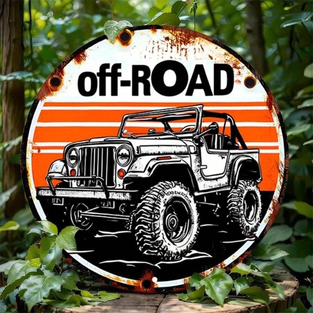CIFbuy Vintage SUV ป้ายโลหะ Wall Art Retro Garage Decor