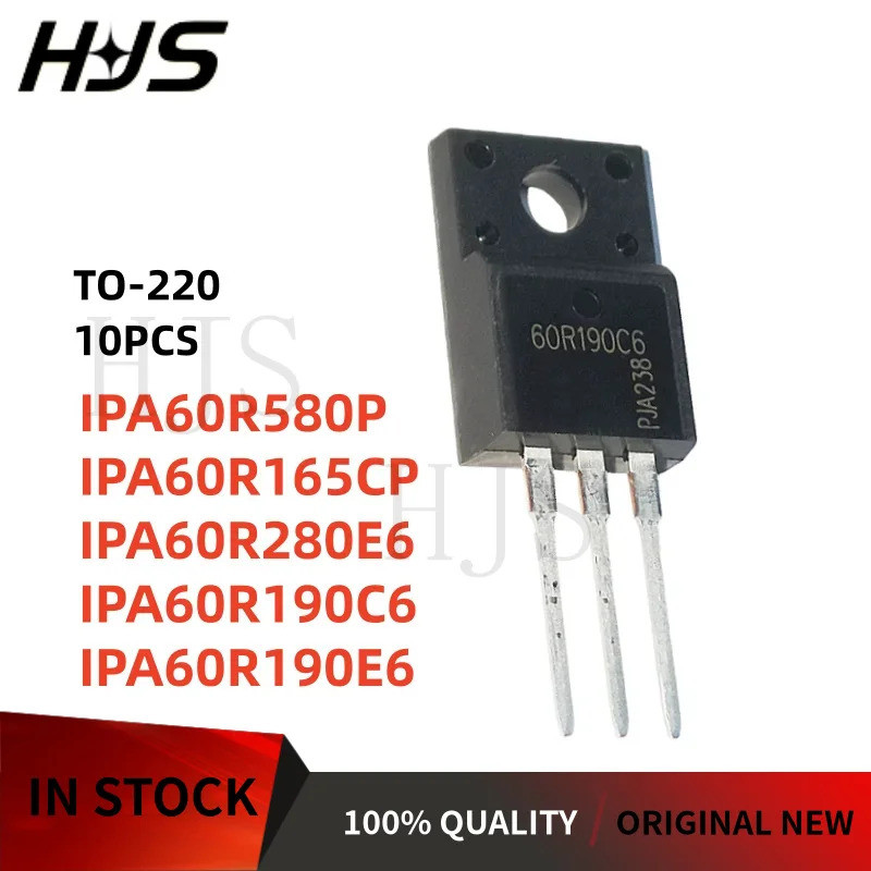 10 ชิ้นใหม่ 60R580P 6R165P 6R280E6 6R190C6 6R190E6 TO-220 IPA60R580P IPA60R165CP IPA60R280E6 IPA60R1
