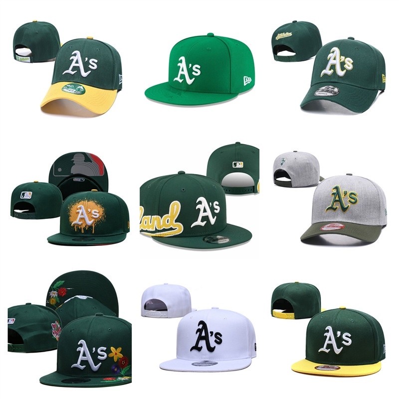 หมวกเบสบอล MLB Oakland Athletics แบบหลายสไตล์ หลายสี ขนาดปรับได้