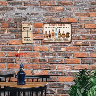 HELLOYOUNG ป้ายดีบุกโลหะตลกสําหรับ Bar Man Cave Wall Decor