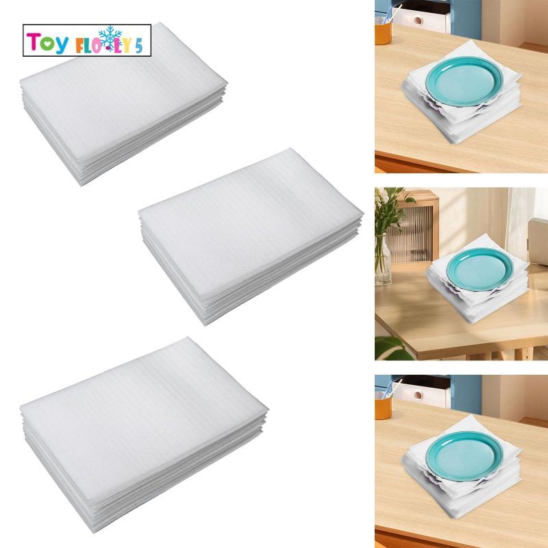 [Flurishroly5] 100x Foam Pouches Cushion Foam Wraps White Epe สําหรับเคลื่อนย้ายการจัดส่งบรรจุอุปกรณ