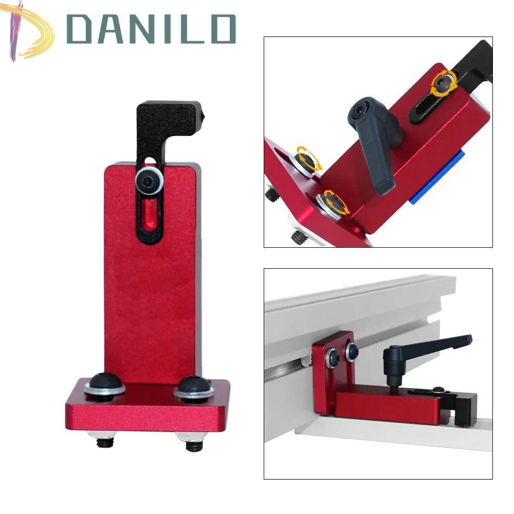 DANILO รั้วโปรไฟล์อลูมิเนียม, ราง T-track 30-50 ซม., รั้วโลหะผสมอลูมิเนียมแบบปรับได้มัลติฟังก์ชั่น B
