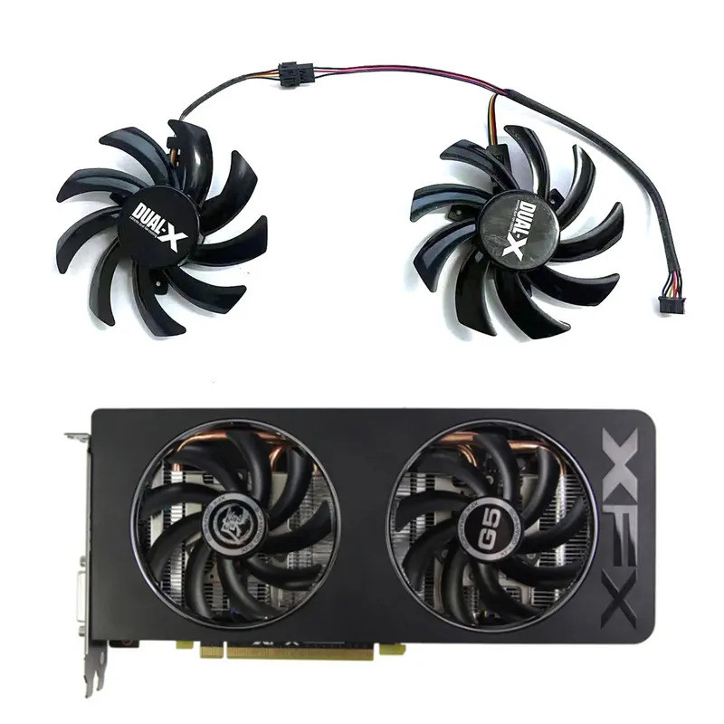 Kanke 85 มม.4PIN FDC10H12S9-C FD7010H2S GPU พัดลมสําหรับ Sapphire HD6850 HD6970 HD7870 2G HD7950 HD7