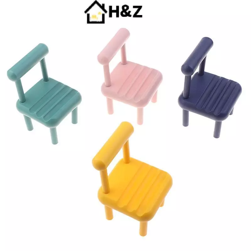 H&Z เก้าอี้พับจิ๋ว 1:12 สำหรับบ้านตุ๊กตา thumbnail 5