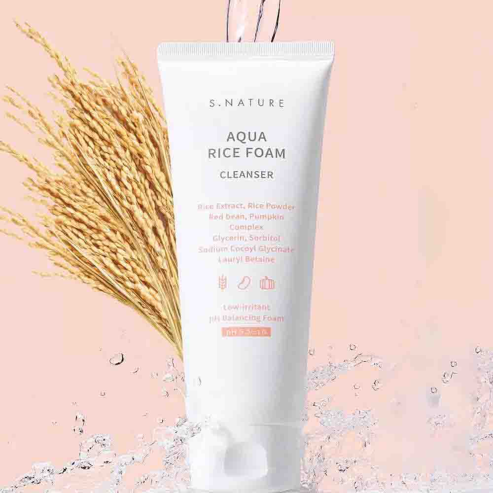 S.NATURE Aqua Rice Low Acid Foam Cleanser160ml