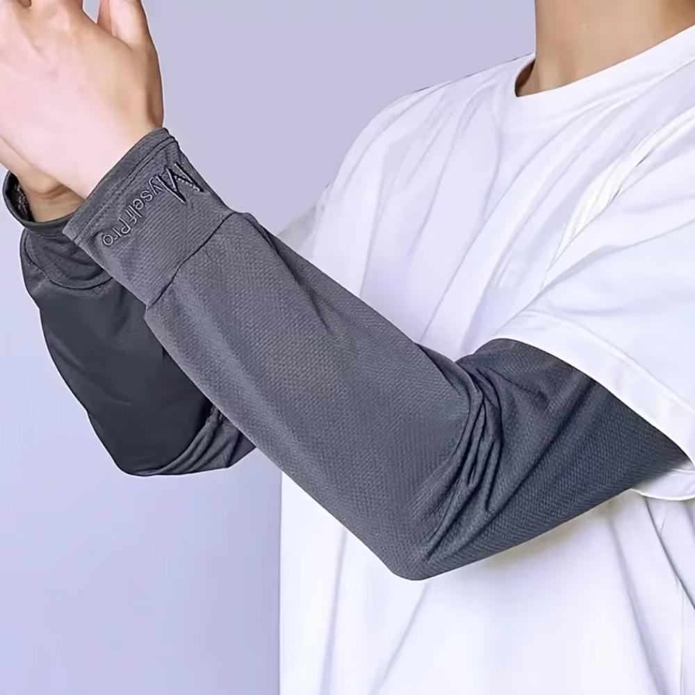 Cooling Arm Sleeves Breathable Sun Protection Ice Slik Sleeves Summer Outdoor Sports Sleeves Men Loo