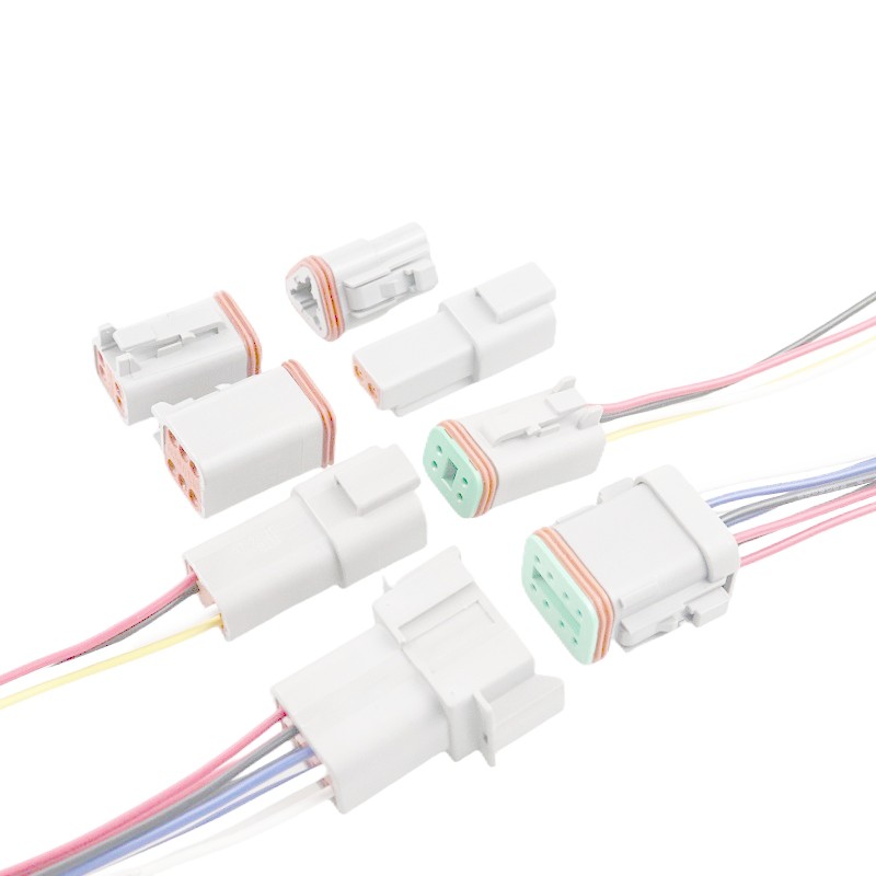 Dechi Connector DT04-2P ขั้วต่อกันน้ําในรถยนต์ DT06-2S สายรัดลวดก้นชายหญิงปลั๊ก 4 หลุม 6 หลุม
