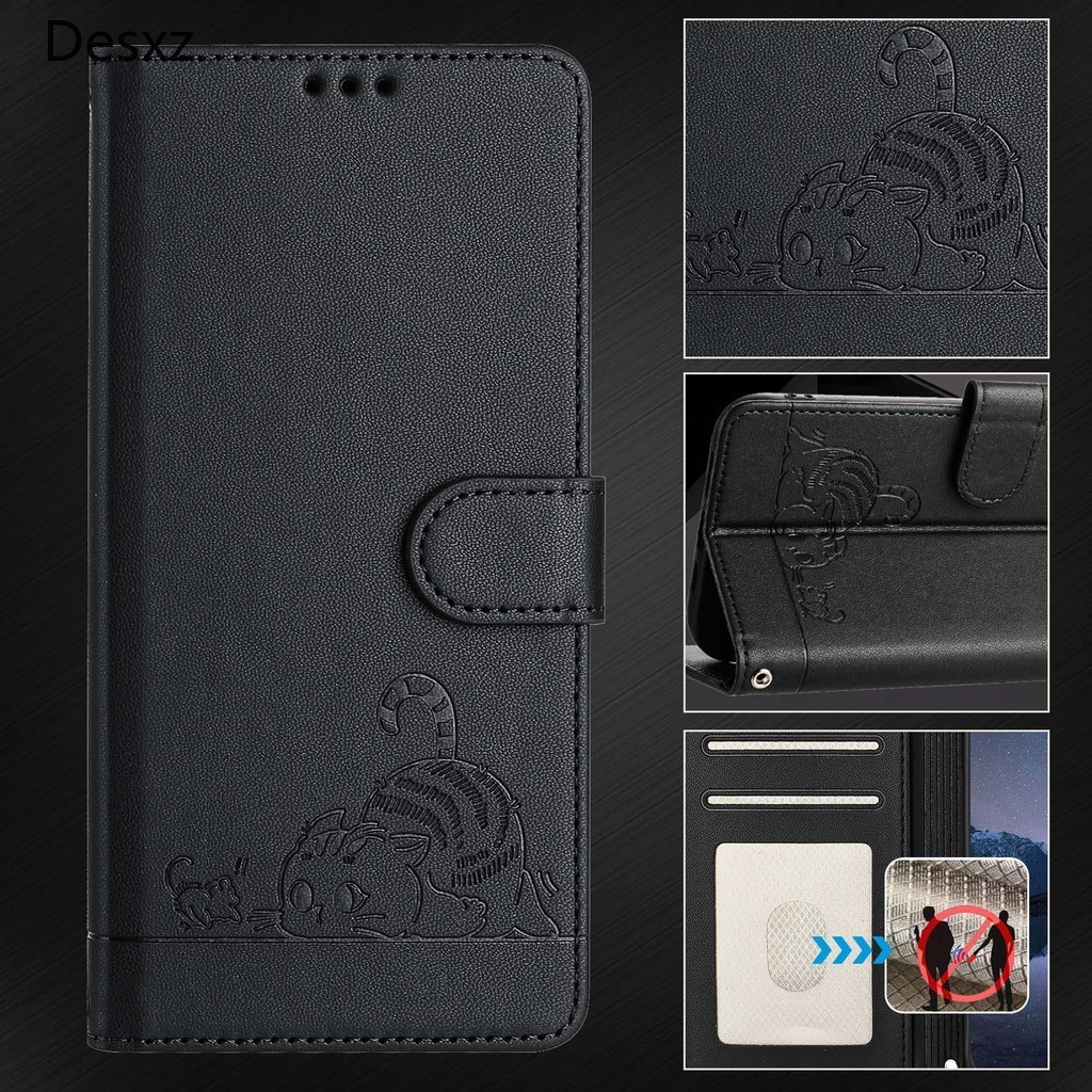 PU Flip Case สําหรับ VIVO Y56 Y28 Y28S Y20 Y20i Y20A Y20S Y20G Y18 Y17 Y17S Y16 Y15 Y12 Y11 Y3 Y02 Y