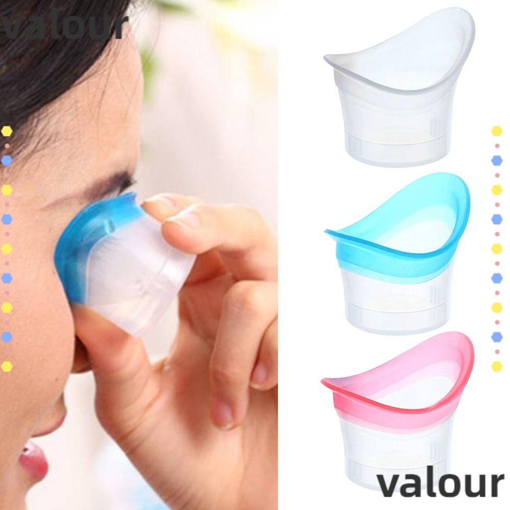 VALOUR ถ้วยล้างตา, ถ้วยอาบน้ําตาซิลิโคนอ่อนนุ่ม, ภาชนะทําความสะอาดตา Resuable Eye Wash Cup 10ml ทําความสะอาดตา Precision Fitting Eye