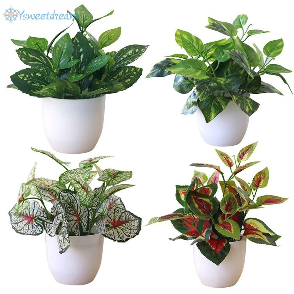 【SWTDRM】Realistic Desktop Plant Potted Mall Decor for Home Restaurant Hotel Shop