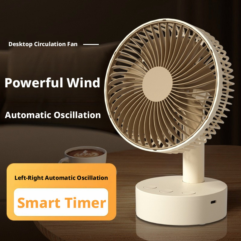 Spot Goods USB Desktop Fan 6Inch Desktop Oscillating Fan Portable and practical for student dormitor