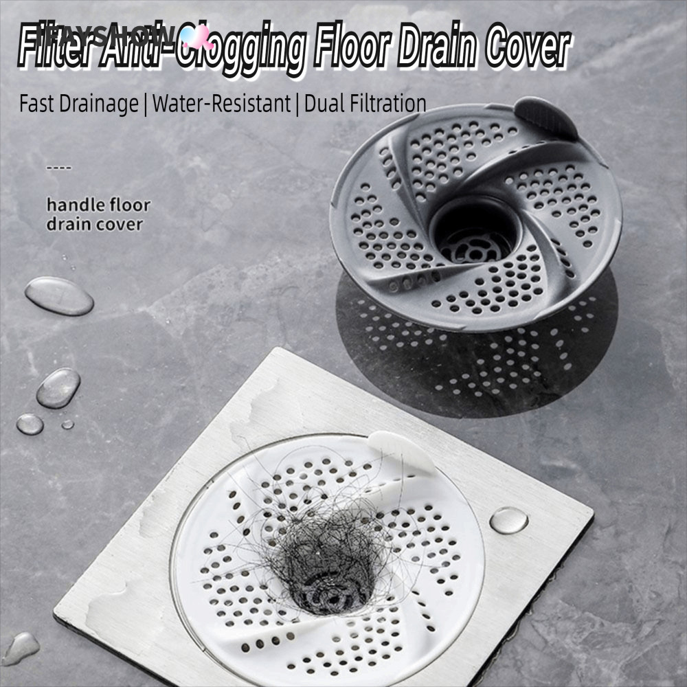IFAYSHOW 3 ชิ้นท่อระบายน้ํา, หมุน Bug Proof ท่อระบายน้ําชั้น, ถูกสุขลักษณะ Anti-Clogging Vortex การออกแบบตาข่าย Anti-Clogging กรองใช้ในครัวเรือน