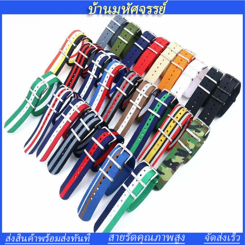 ใช้กับ DW FILA สายนาฬิกาผ้าใบทอไนลอนสีสันสดใส 18 มม. 20 มม. 22 มม.