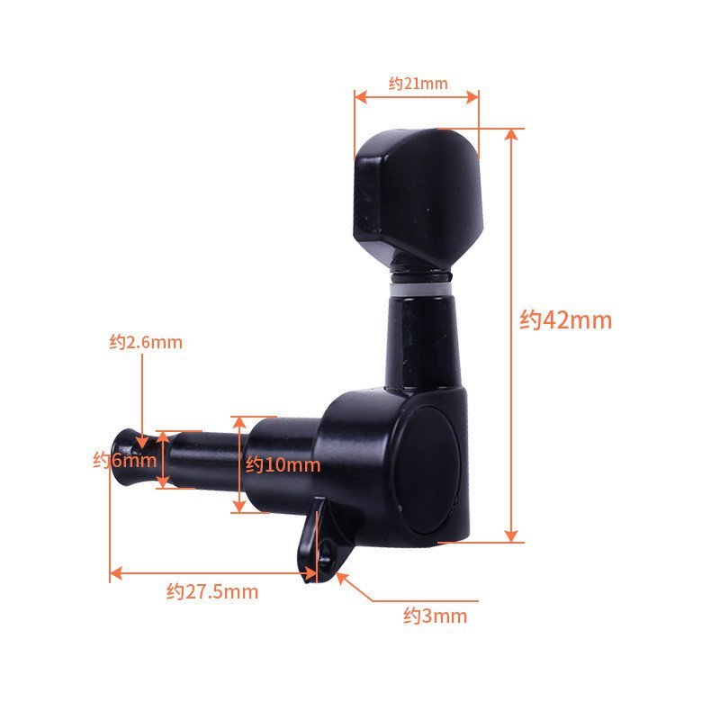ลูกบิดกีต้าร์โปร่ง กีต้าร์โปร่ง Enclosed Tuner Tuning String Winder Piano String Tuning String อุปกร