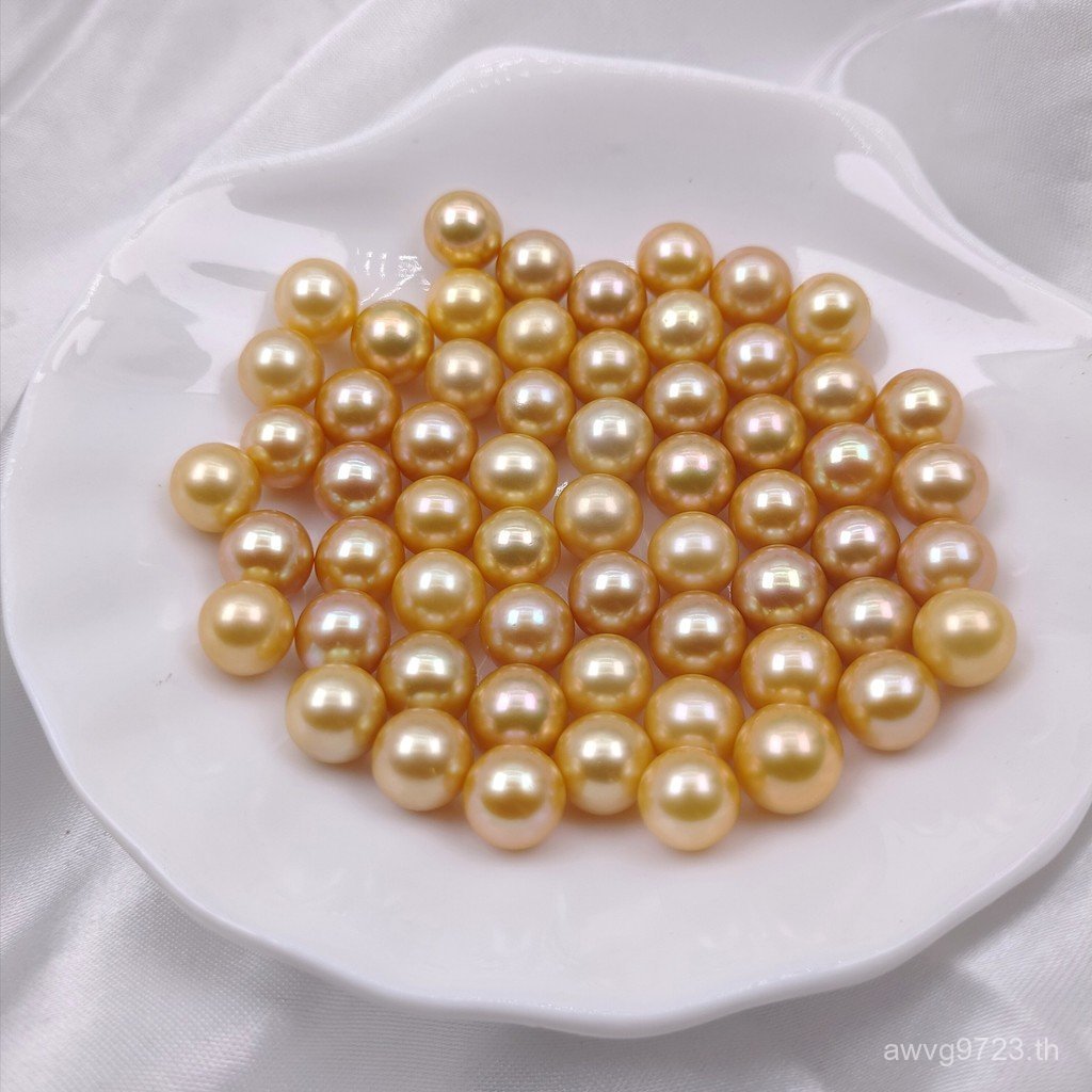 Diy Passepartout 8-11 มม.น้ําจืดพร้อมสต็อกเครื่องประดับธรรมชาติวัสดุอุปกรณ์เสริม Nanyang Gold Bead ต
