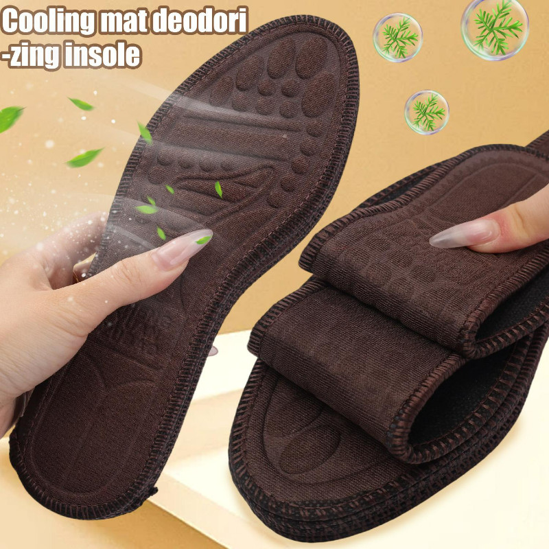 4/3/2Pairs Ai Cao Deodorant Massage Insoles - Foot Care - แผ่นดูดซับเหงื่อ - อุปกรณ์รองเท้า - แผ่นรอ